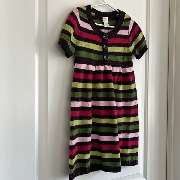 Gymboree striped knit dress size 7 - Picture 2 of 3